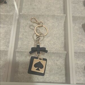 Navy Blue and Gold Kate Spade Keychain